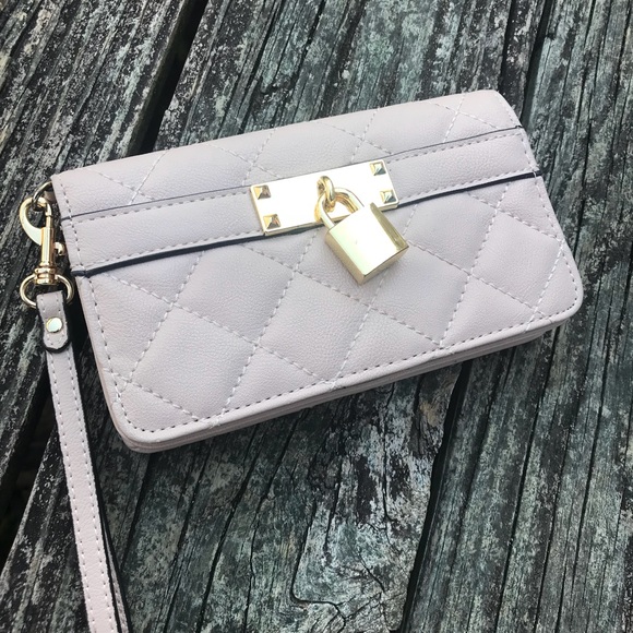 BLUSH CLUTCH LARGE WALLET FITS PHONE - Picture 1 of 6